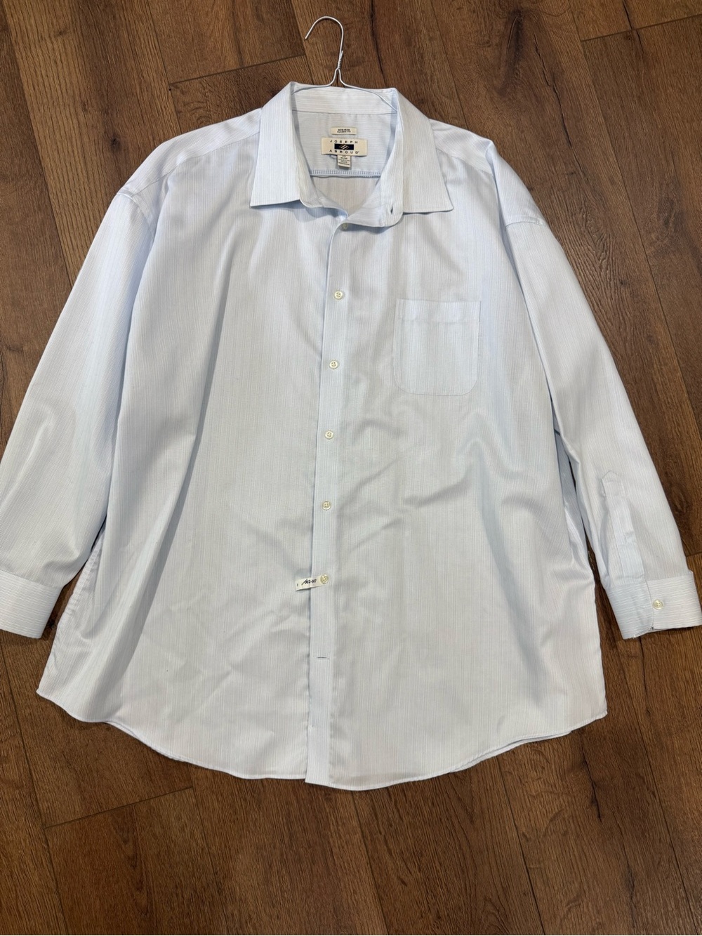 Joseph Abboud Light Blue Men's Dress Shirt with Chest Pocket